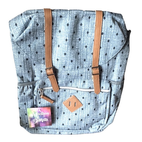 Lightning Bug Diamond Dot Flap Backpack - Picture 4 of 14